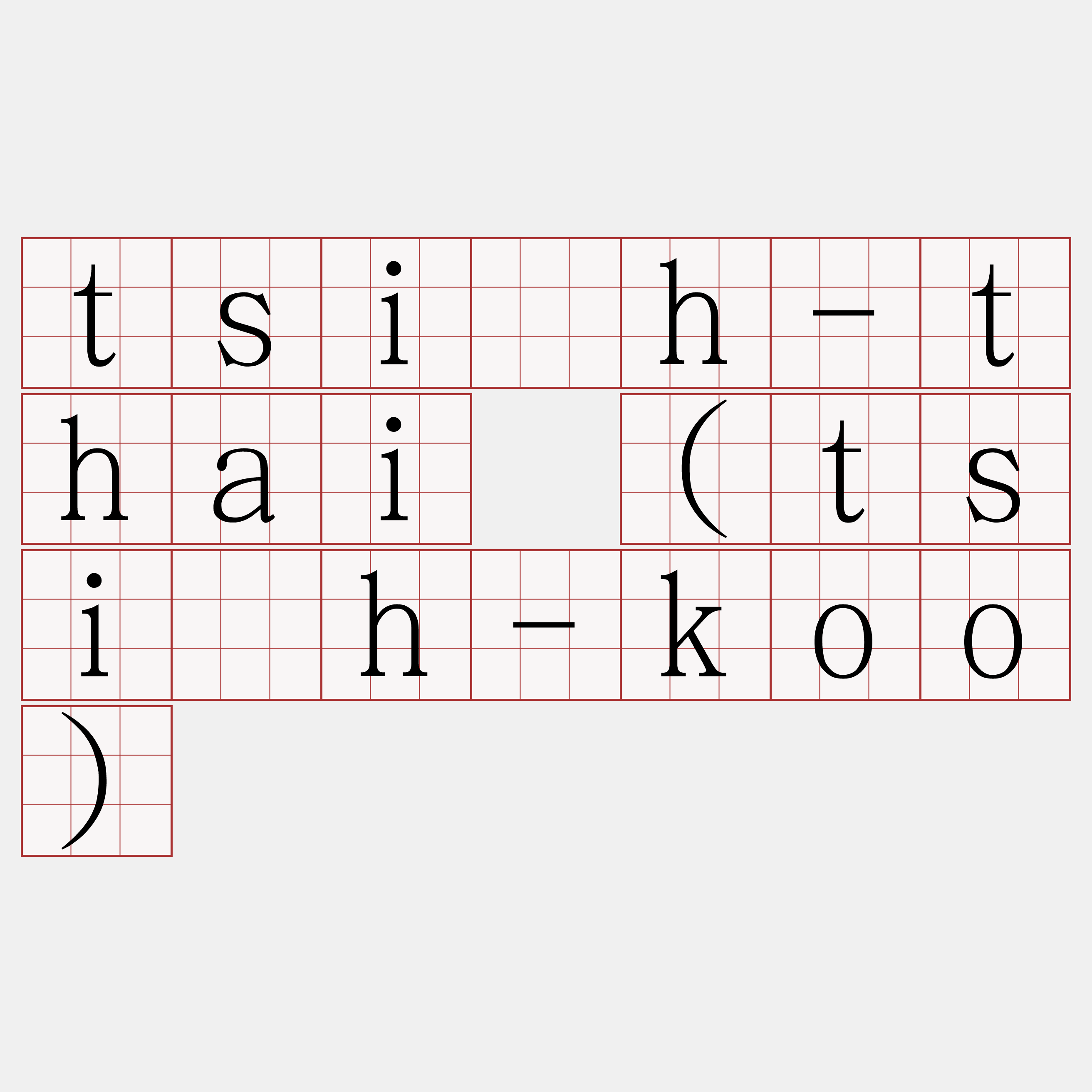 tsi̍h-thai (tsi̍h-koo)